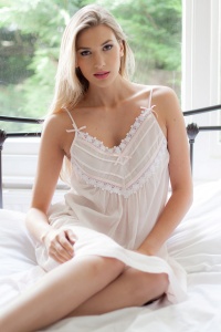 Rene 100% Cotton Voile Strappy Nightdress